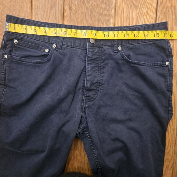 Spoke Fives Build A Chino Jean Blackish Blue Button Fly Waist 32 - Picture 10 of 13